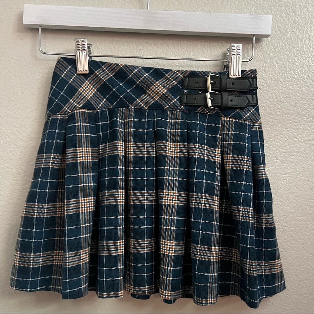 Zara girls pleated plaid school youth girls skirt academia preppy 90’s size 8